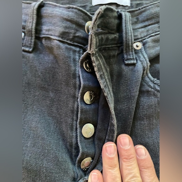 Pistola Cassie Super High Rise Straight jeans in black P00016322RK size 27 - Picture 10 of 14